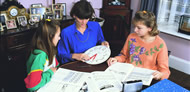 photo of ILH host teacher and students