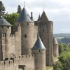 Carcassonne castle in the Languedoc-Roussillon region