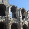 Roman Arena ruins in Arles, in the Provence region
