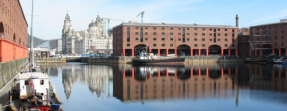 The Albert Dock at Liverpool