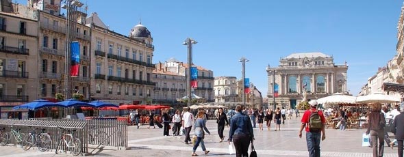 Il centro di Montpellier