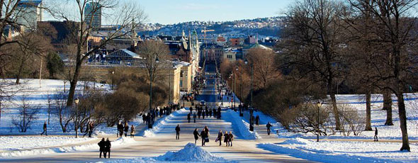 Oslo in snow by Bjørn Erik Pedersen