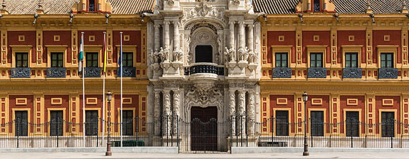 Palace of San Telmo, Seville by Jebulon, Wikipedia