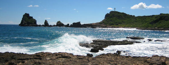 Pointe des chateaux, Guadeloupe by bobyfume, Wikipedia